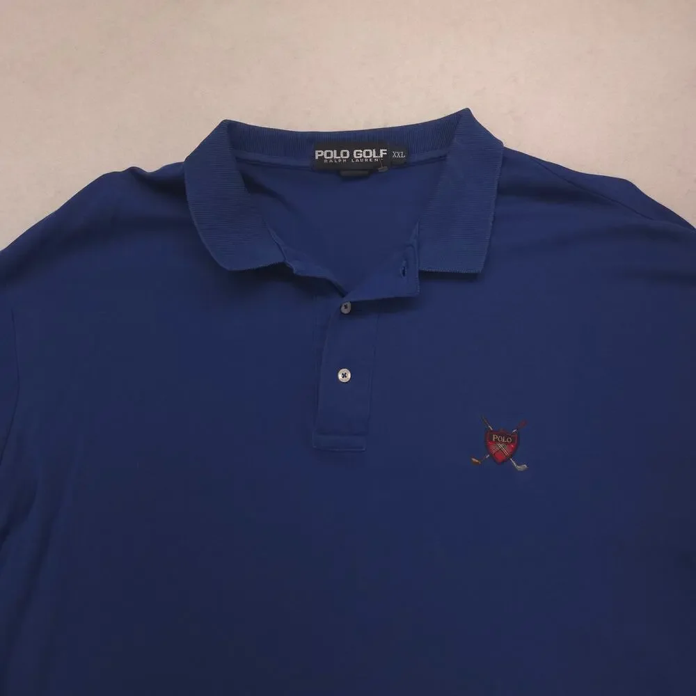 Polo Golf Ralph Lauren Collared Long Sleeve Polo Shirt Mens Size 2XL Blue